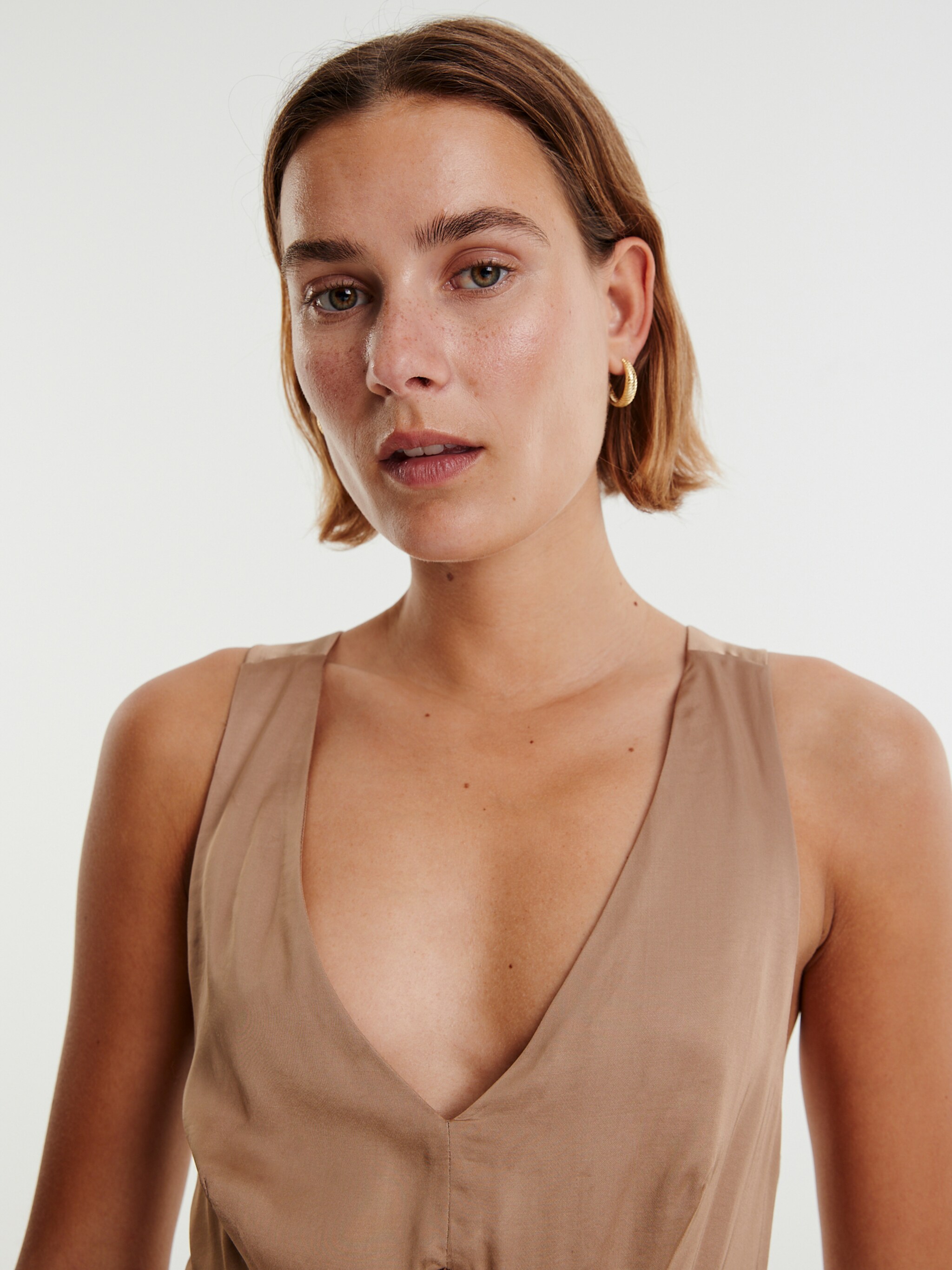 EDITED Producten Jurk 'Clover' Bruin