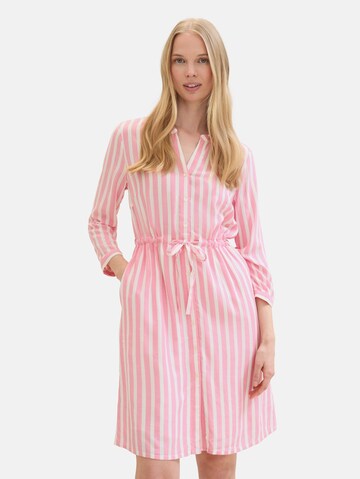 Robe-chemise TOM TAILOR en rose : devant