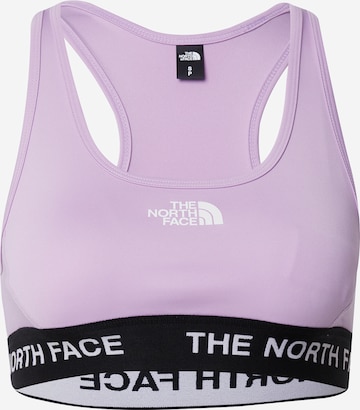 THE NORTH FACE Bustier Sports-BH i lilla: forside