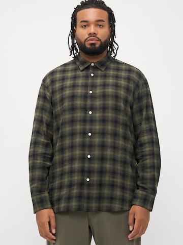 Regular fit Camicia di Jack & Jones Plus in verde: frontale