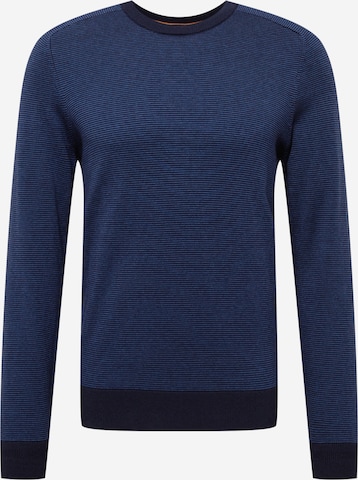 BOSS Orange Sweater 'Ataroul' in Blue: front