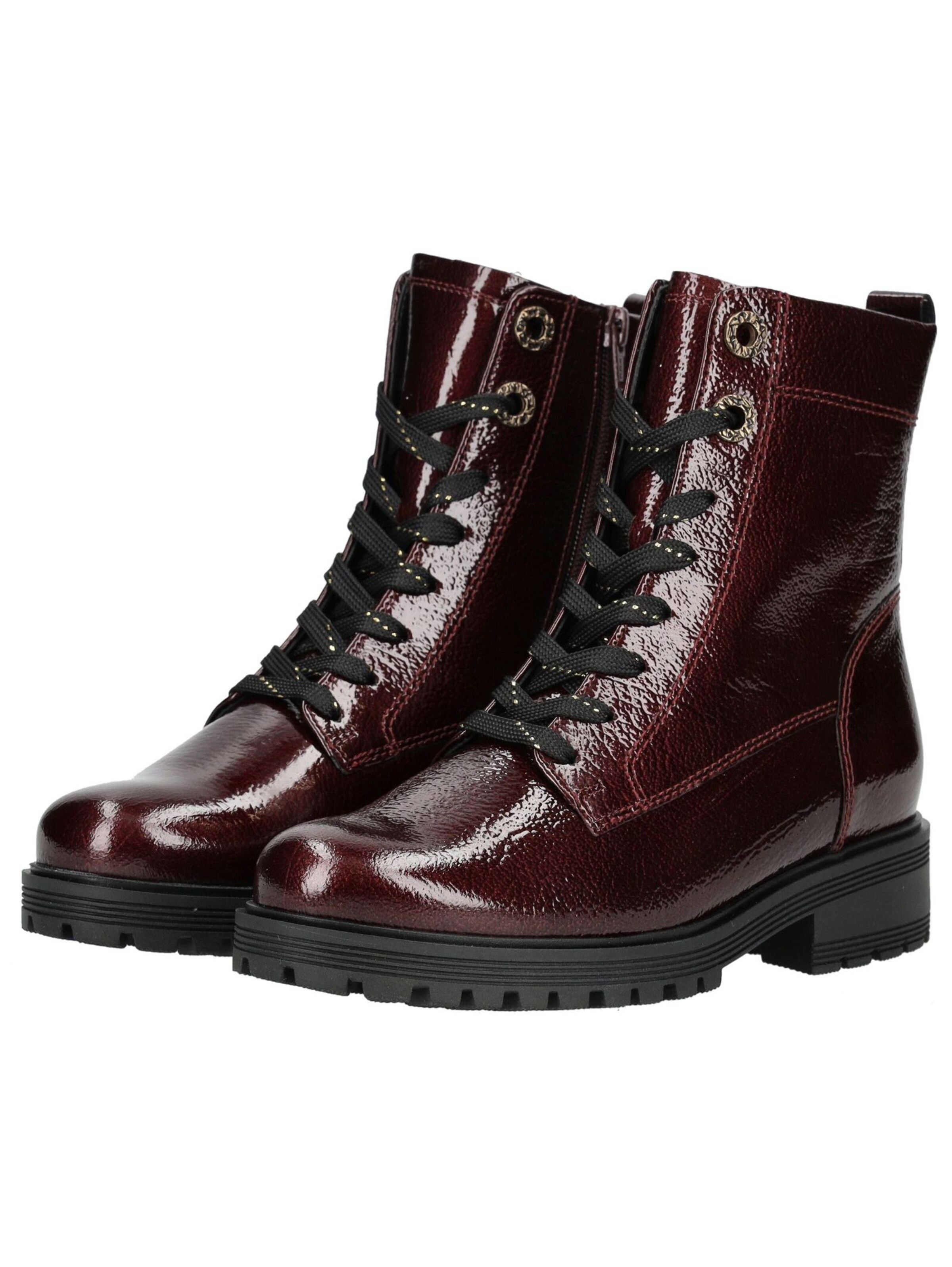 GABOR Lace-up bootie in Red