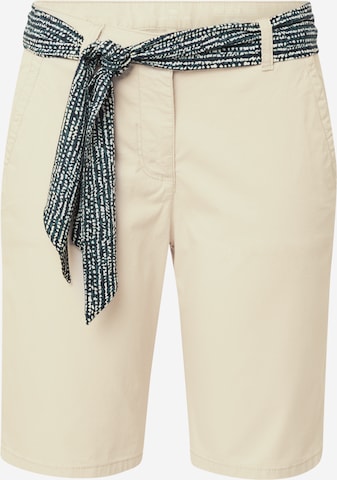 TOM TAILOR Regular Chino Pants in White: front