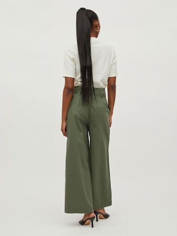 Wide leg Pantaloni de la Vila Tall pe verde