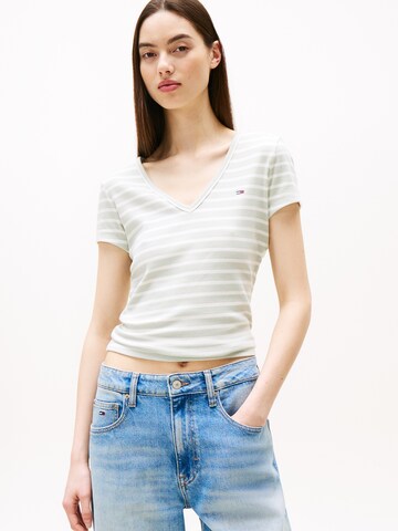 Tommy Jeans - Camiseta 'Essential' en verde: frente
