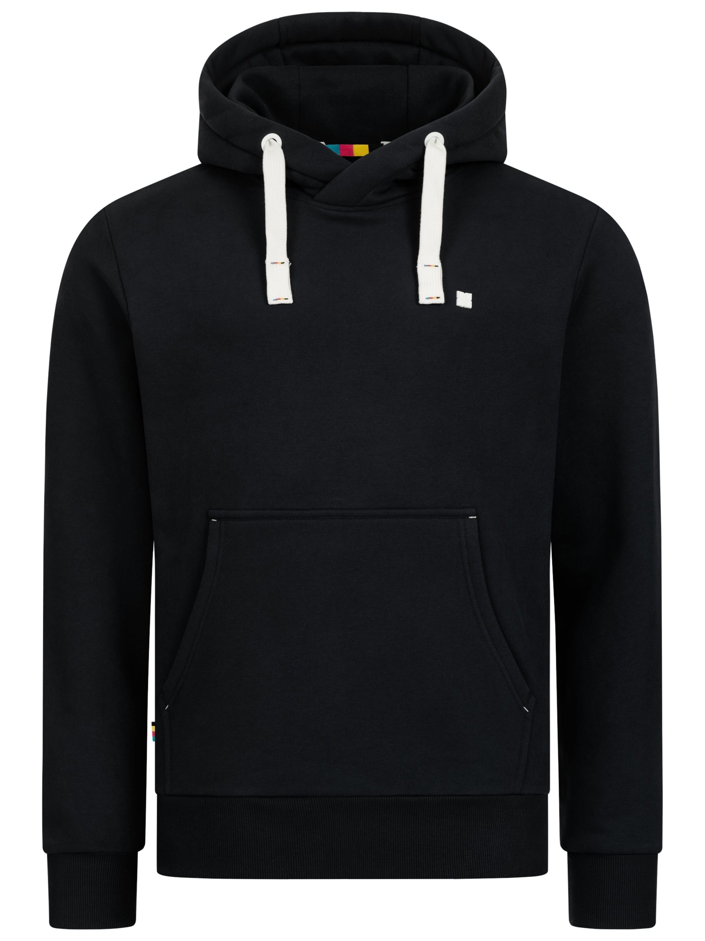 Sweat-shirt 'LinusCMYK II MN' deproc en noir : devant