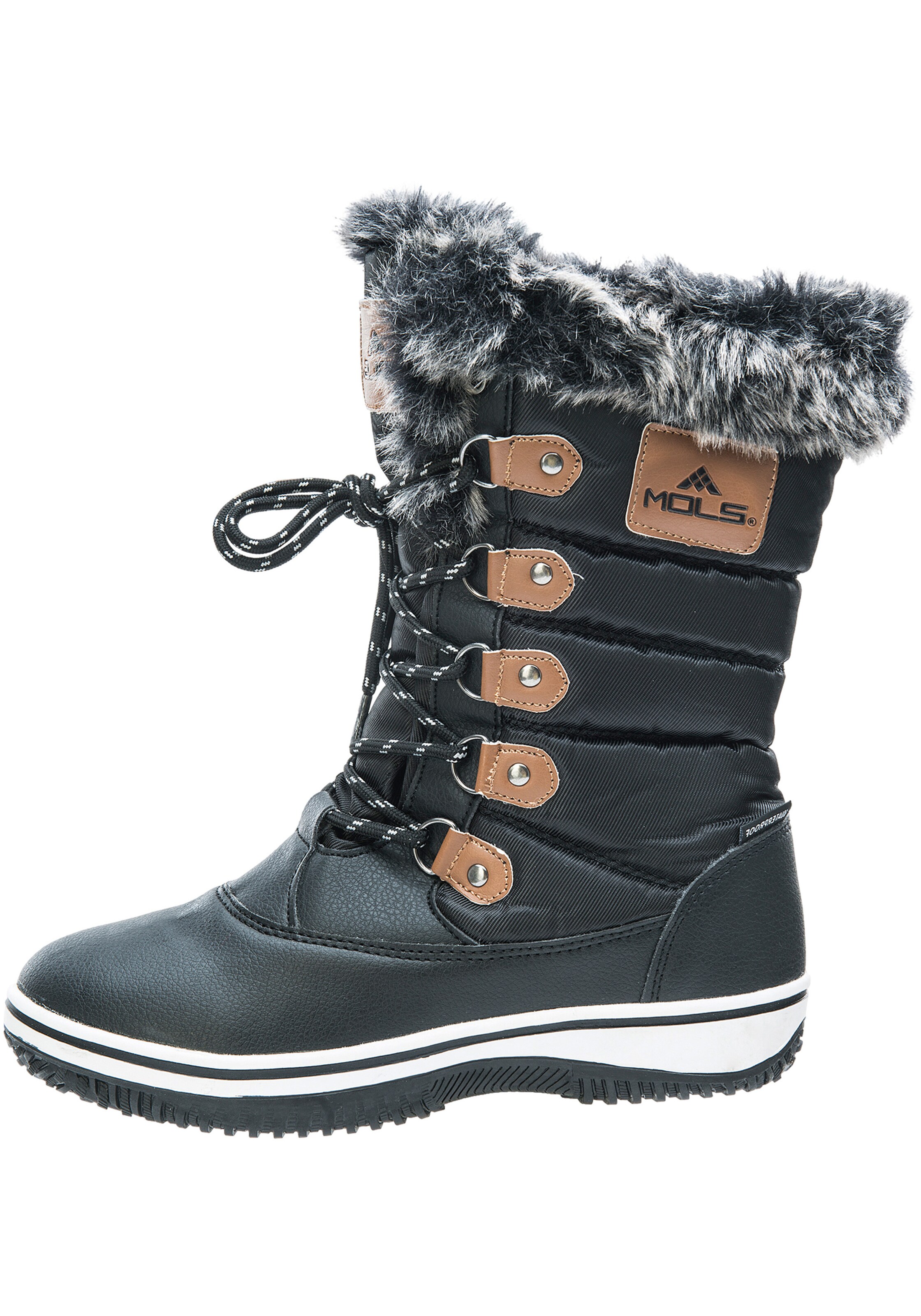 Mols Winterstiefel in Schwarz: Vorderseite