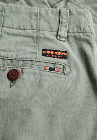 Regular Pantalon chino 'Vintage International' Superdry en vert