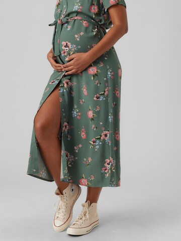 Vero Moda Maternity Skjortklänning 'Measy' i grön