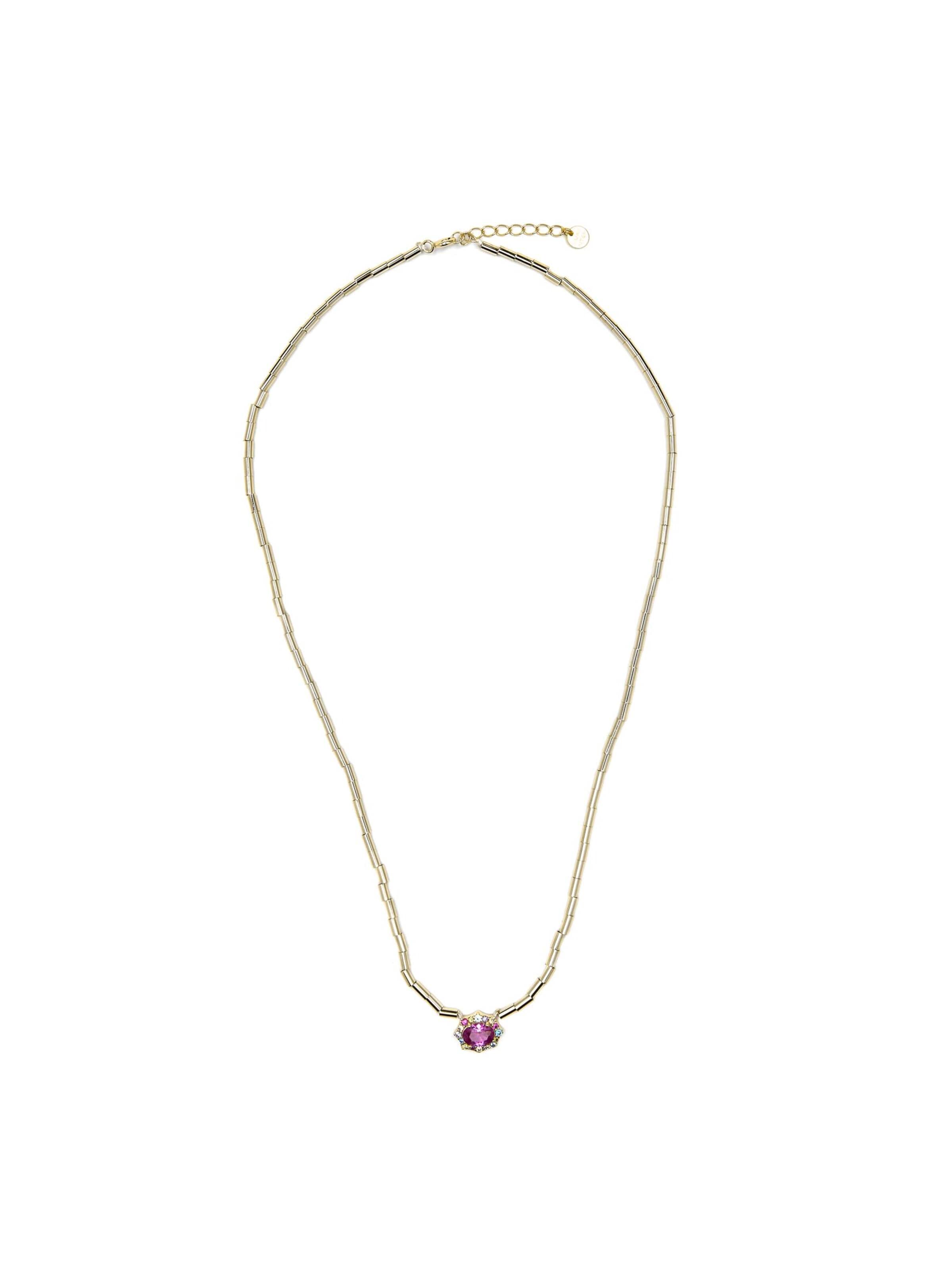 Luxenter Kette 'Mezay'‌‌‌‌‌ in Pink: Vorderseite