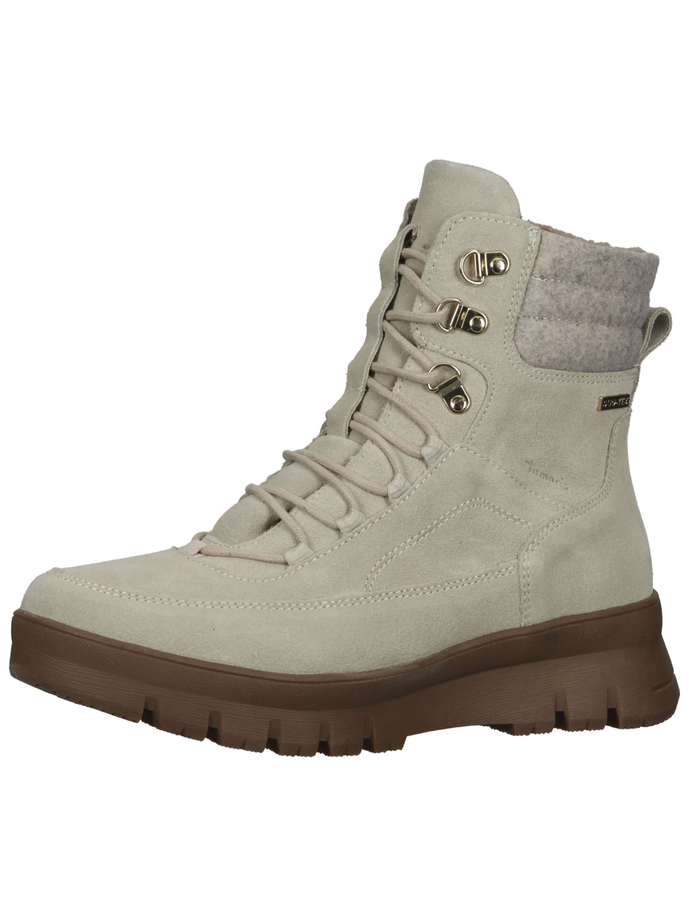 Stivaletto stringato di Tamaris in beige: frontale