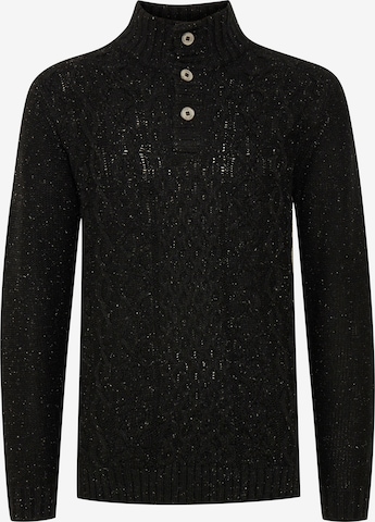 INDICODE JEANS Sweater 'Benat' in Black: front