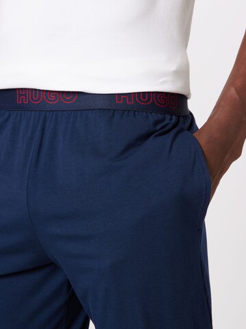 HUGO Red Pajama Pants 'Unite' in Blue