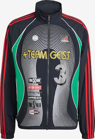 ADIDAS ORIGINALSPrijelazna jakna 'Teamgeist' - crna boja: prednji dio