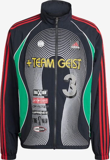 ADIDAS ORIGINALS Välikausitakki 'Teamgeist' värissä tummankeltainen / vihreä / punainen / musta, Tuotenäkymä