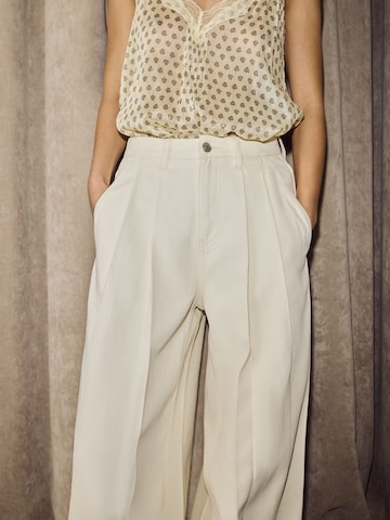 Bhoem Wide Leg Hose in Weiß