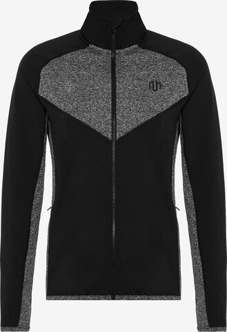 MOROTAI Athletic Jacket 'Naka' in Black: front