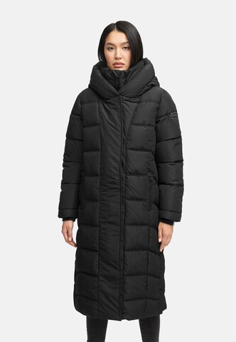 Manteau d’hiver 'Engelsfeder XIV' NAVAHOO en noir : devant