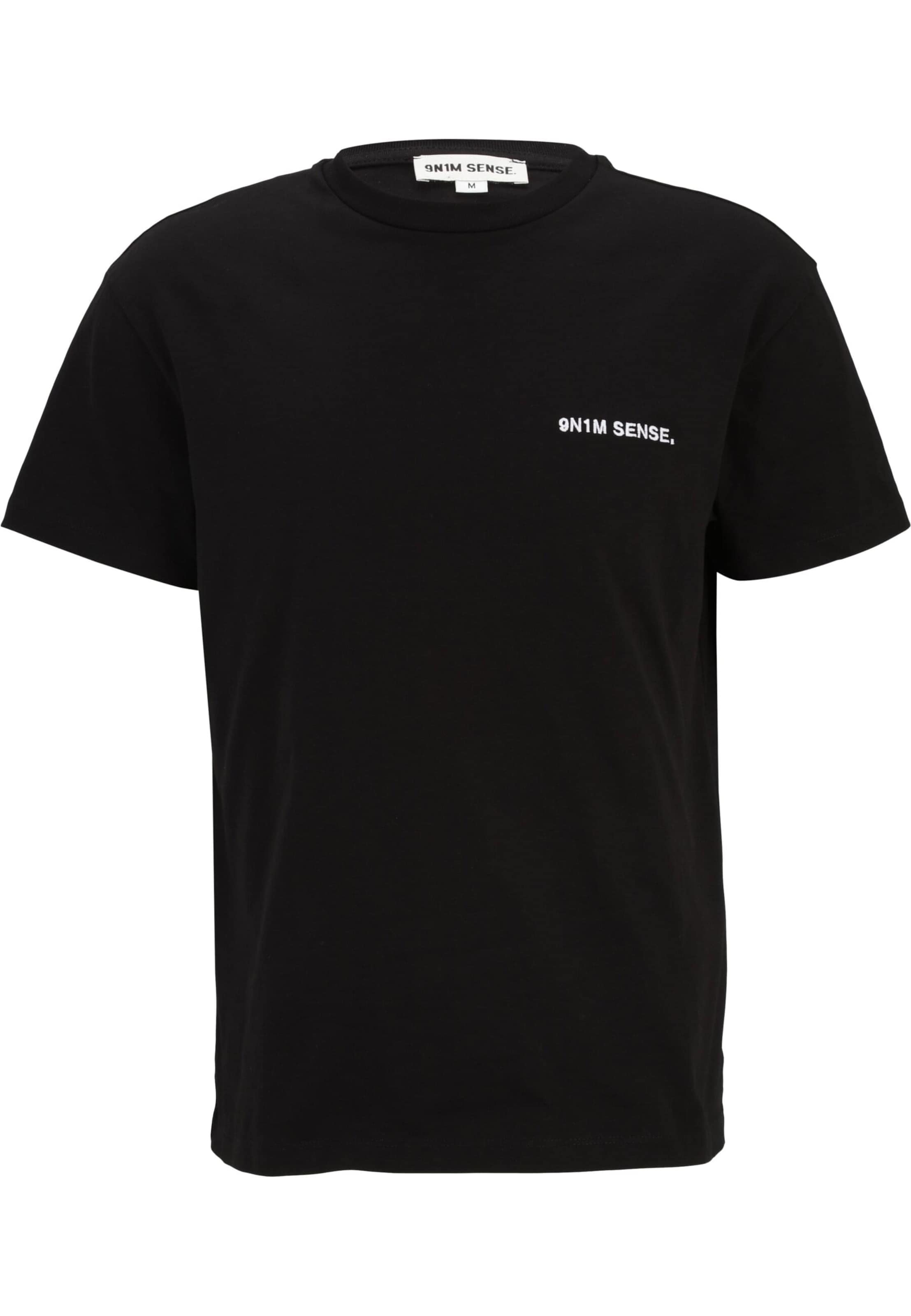 9N1M SENSE Shirt 'Essential' in Black: front