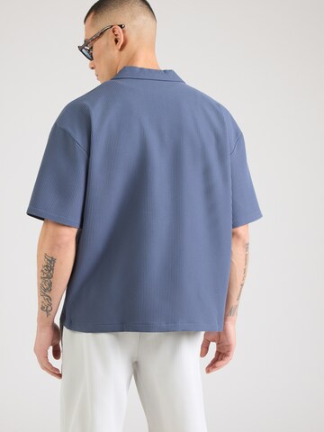 Pegador - Comfort Fit Camisa 'TROY' em azul