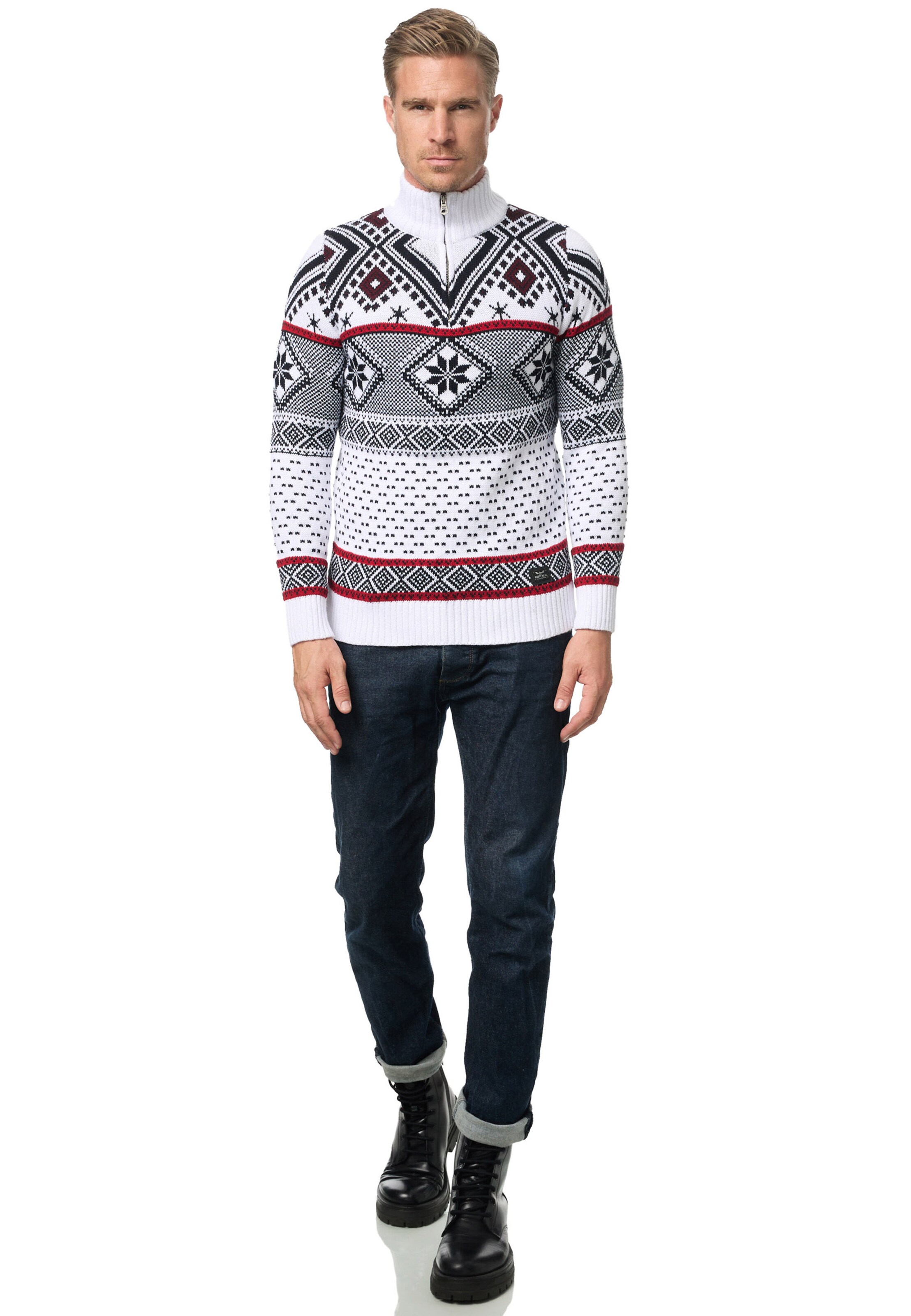 Rusty Neal Pullover in Weiß