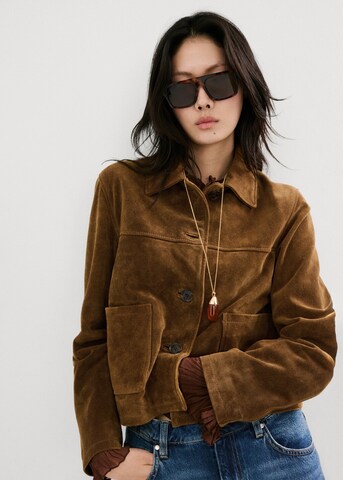 MANGO Jacke 'Laura' in Braun: Vorderseite