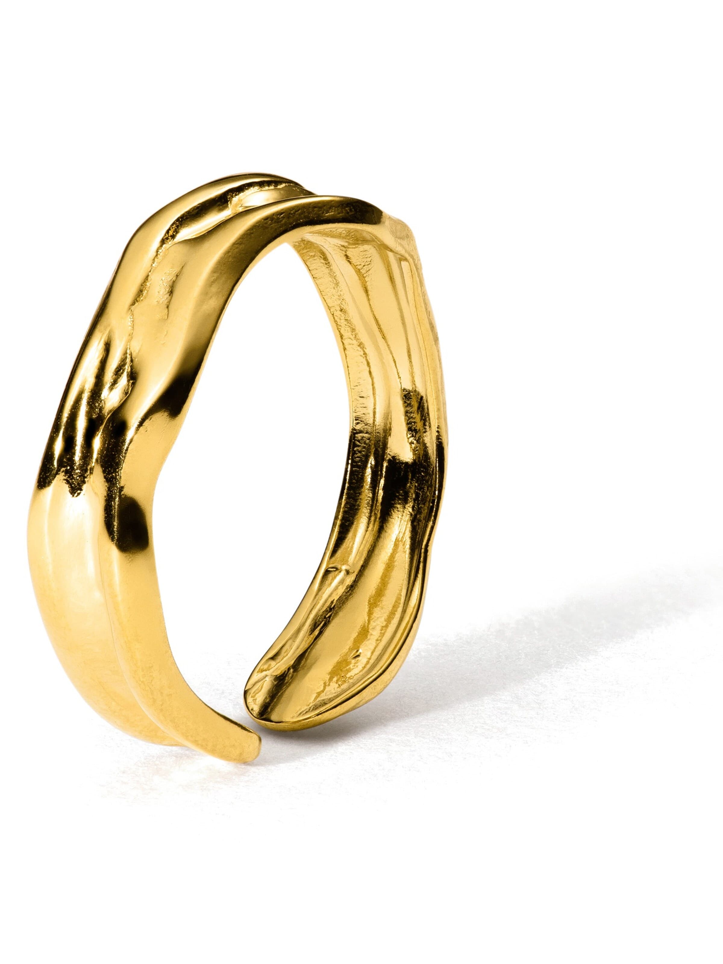 hiBALI Foot Jewelry 'Bold Raw' in Gold: front