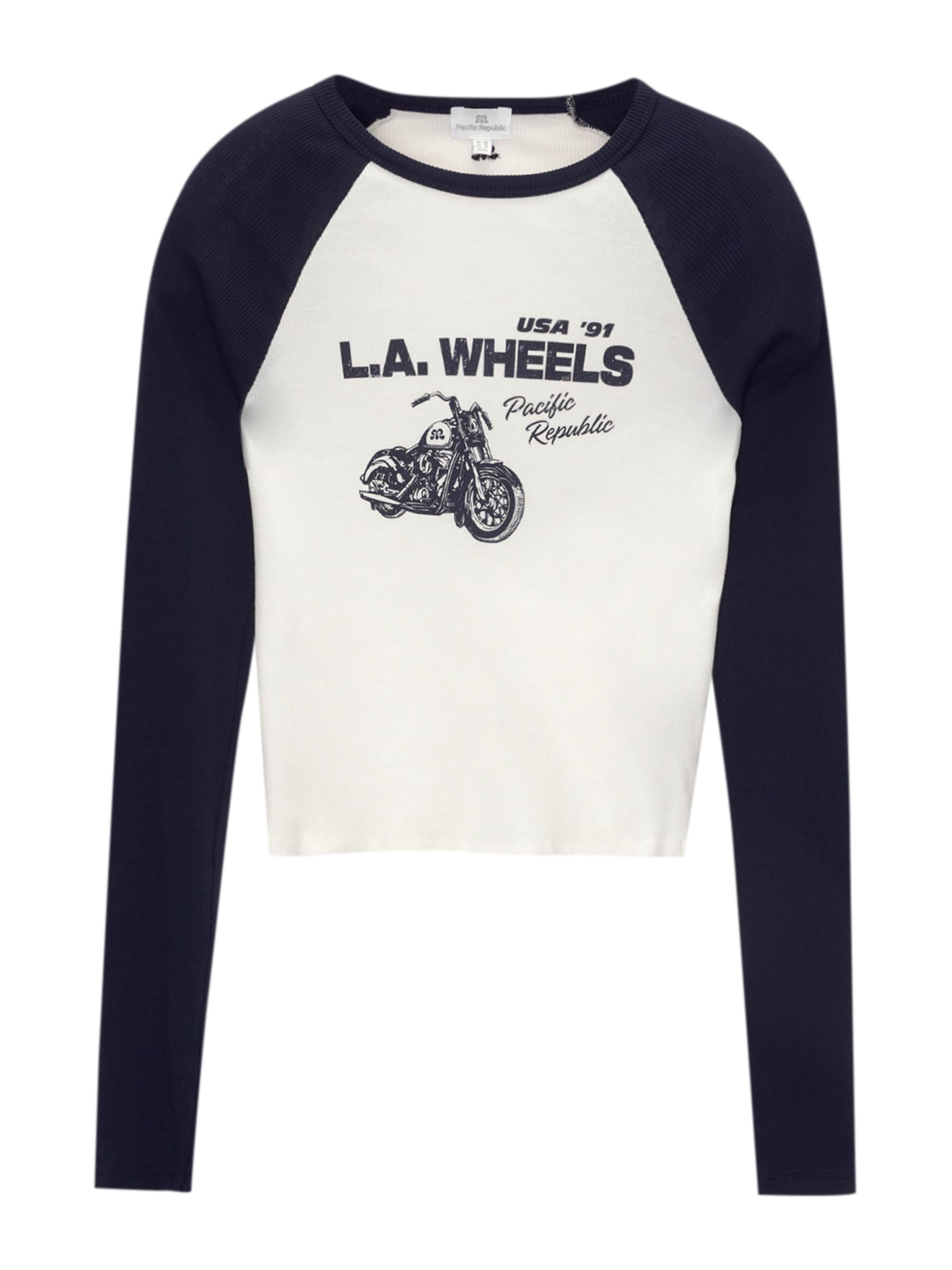 Pull&Bear Shirt in Weiß: Vorderseite