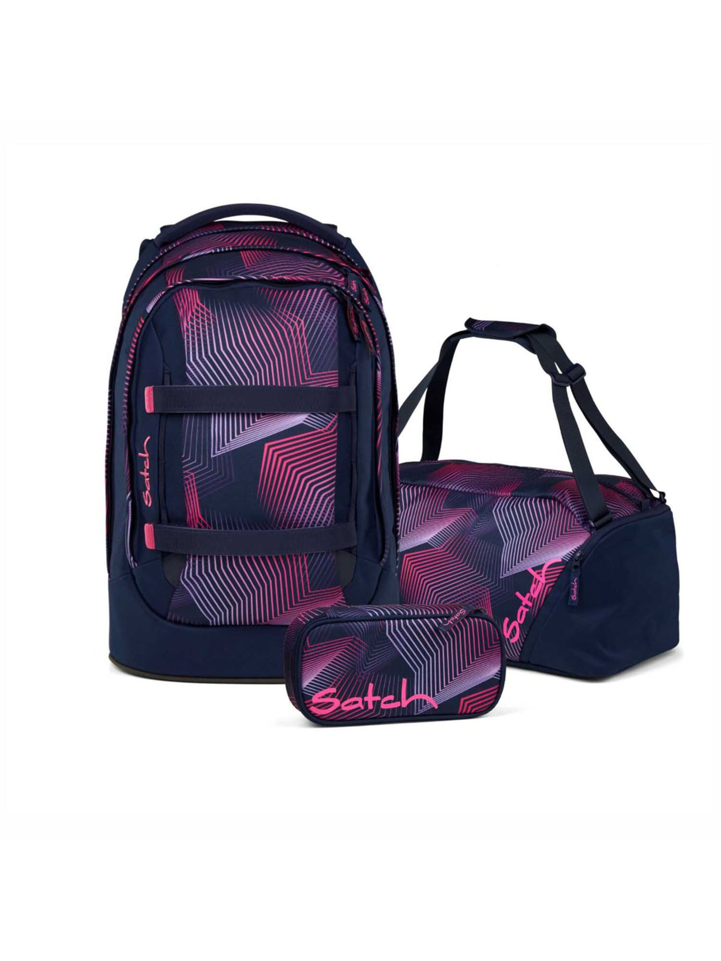 Satch Rucksack 'Pack Schulrucksack Set 3tlg'‌‌‌‌ in Pink: Vorderseite