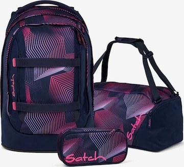 Satch Rucksack 'Pack Schulrucksack Set 3tlg' in Pink: Vorderseite