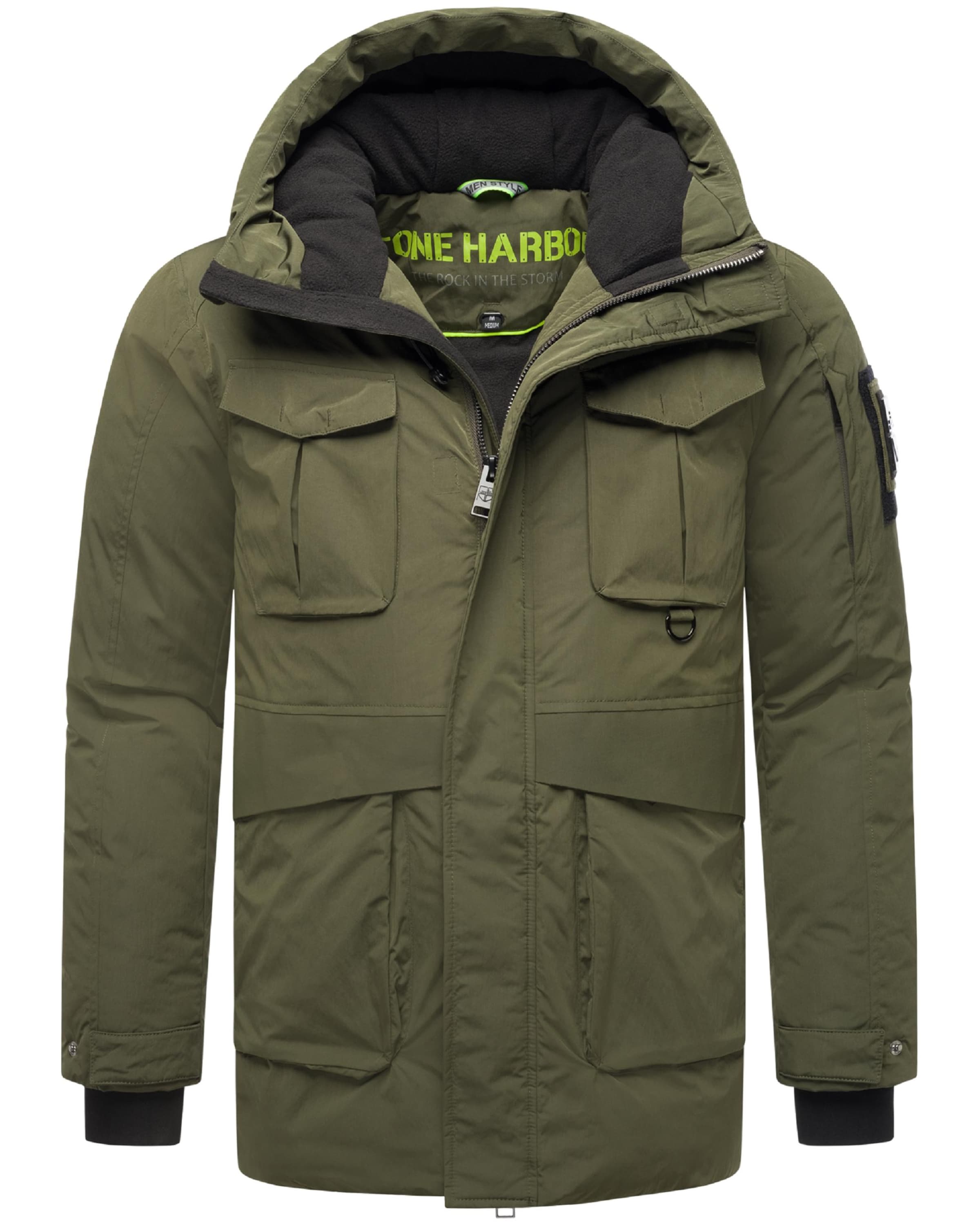 STONE HARBOUR Winterjacke 'Edriik XX' in Grün