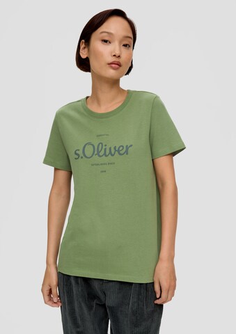 s.Oliver Shirt in Groen: voorkant