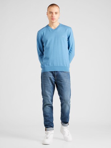 BOSS Пуловер 'Pacello' в синьо