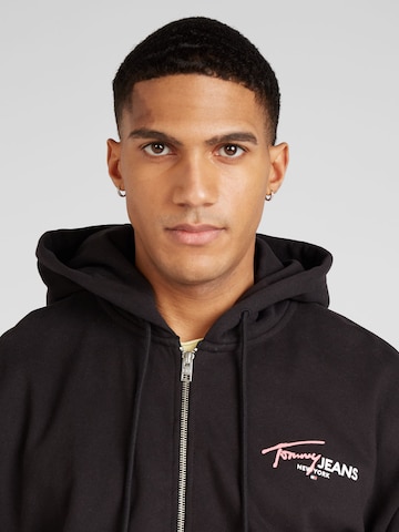 Tommy Jeans Sweatjacke in Schwarz