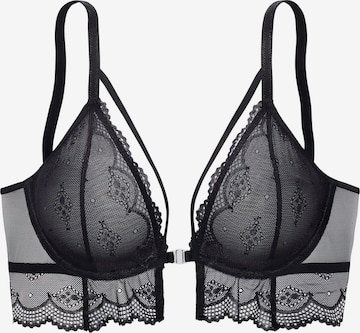 juoda LASCANA Trikampė Liemenėlė: priekis