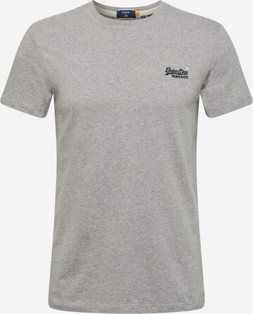 Superdry Tapered Shirt in Grey: front