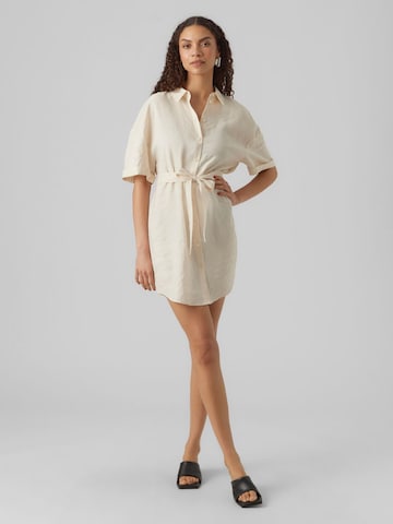 VERO MODA Shirt Dress 'Queeny' in Beige