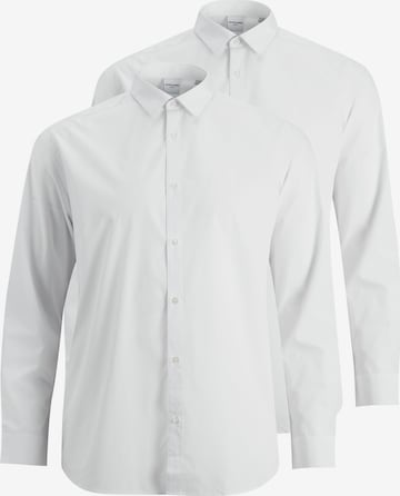 Coupe regular Chemise 'JOE' Jack & Jones Plus en blanc : devant