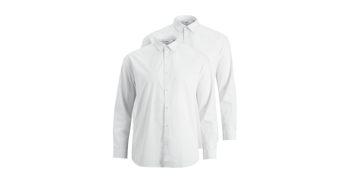 JACK & JONES Dames Jjjoe Shirt Ls Effen overhemd, zwart, XXL JACK & JONES Dames Jjjoe Shirt Ls Effen overhemd, zwart, XXL