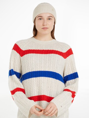 TOMMY HILFIGER Czapka w kolorze beżowy: przód