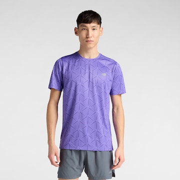 new balance Performance Shirt in Purple: front