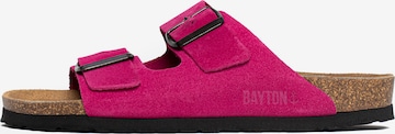 Bayton Pantoletter 'ATLAS' i pink: forside