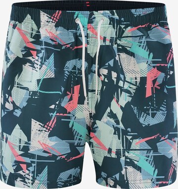 TOM TAILOR Board Shorts 'Morgan' in Blue: front