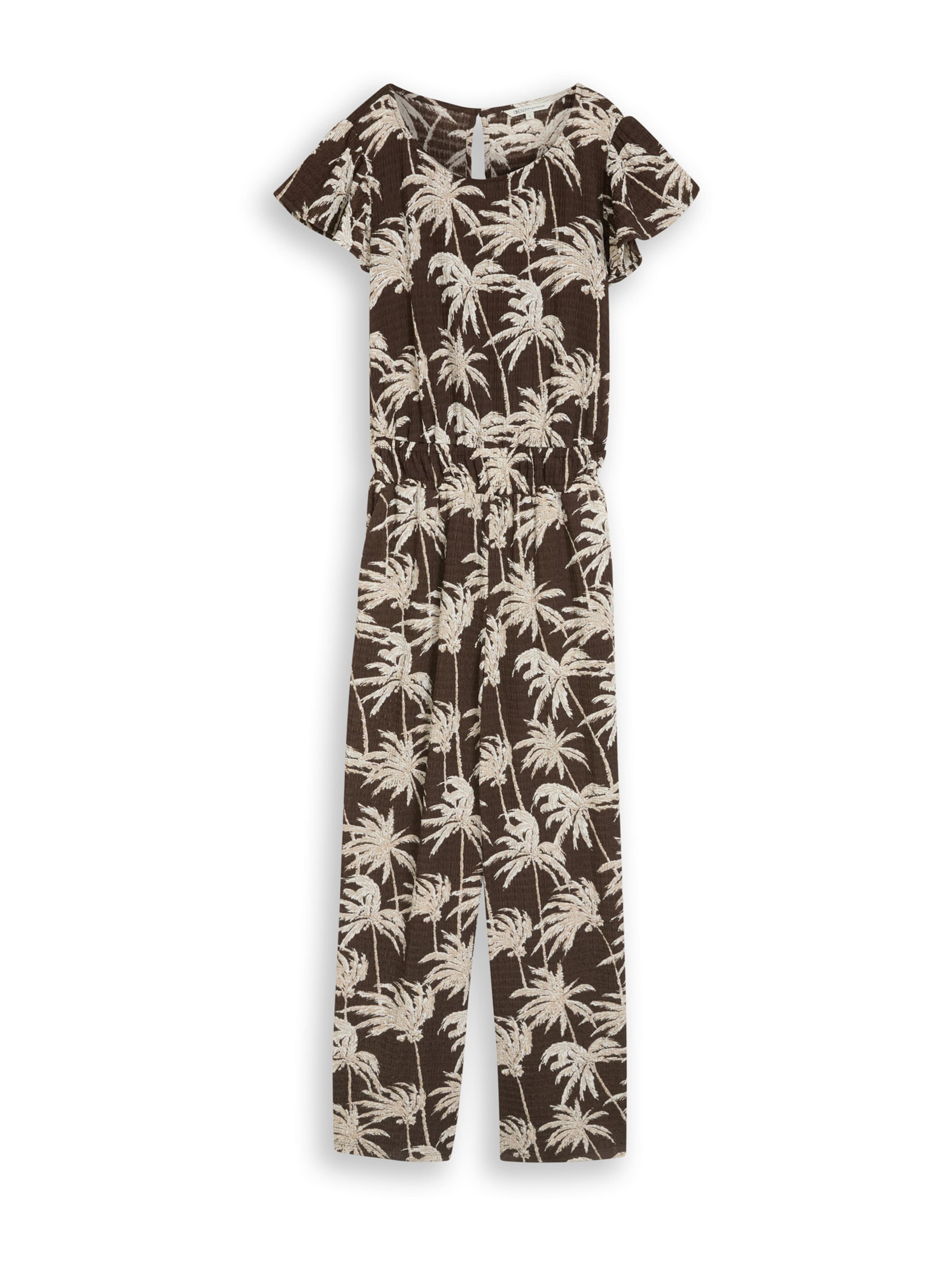 TOM TAILOR DENIM Jumpsuit in Brown: front