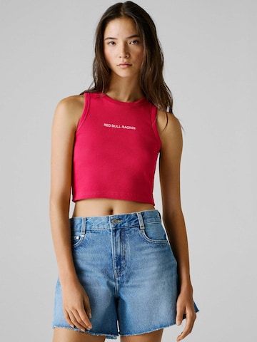 Red Bull Racing x Pepe Jeans Shirt in Roze: voorkant