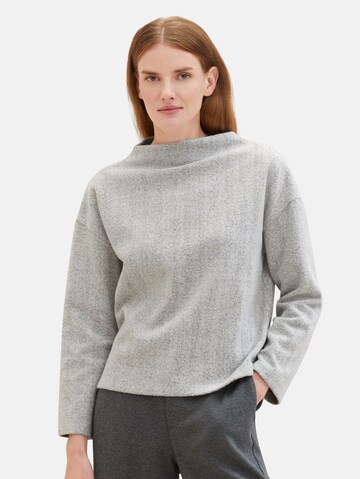 TOM TAILOR Sweatshirt in White: front