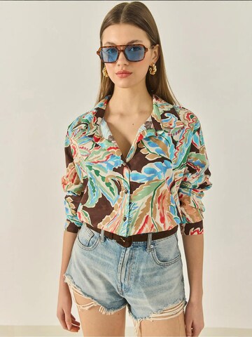 Bianco Lucci - Blusa em mistura de cores: frente