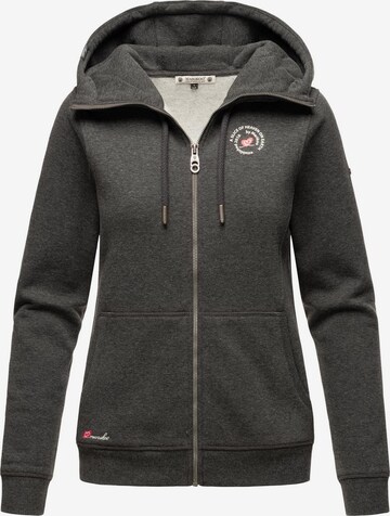 MARIKOO Zip-Up Hoodie 'Setsunaa' in Grey