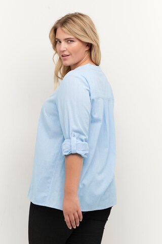 KAFFE CURVE Bluse in Blau