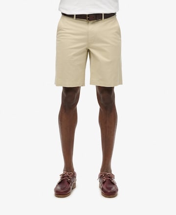 Superdry Slimfit Chino kalhoty – béžová: přední strana